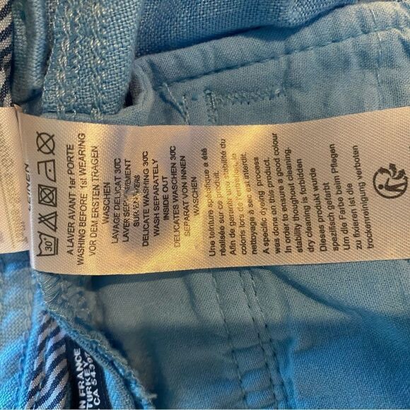 Saint James Sz 8 Classic Luxury Light Blue Chino Bermuda Cotton Shorts - Picture 5 of 8